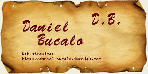 Daniel Bucalo vizit kartica